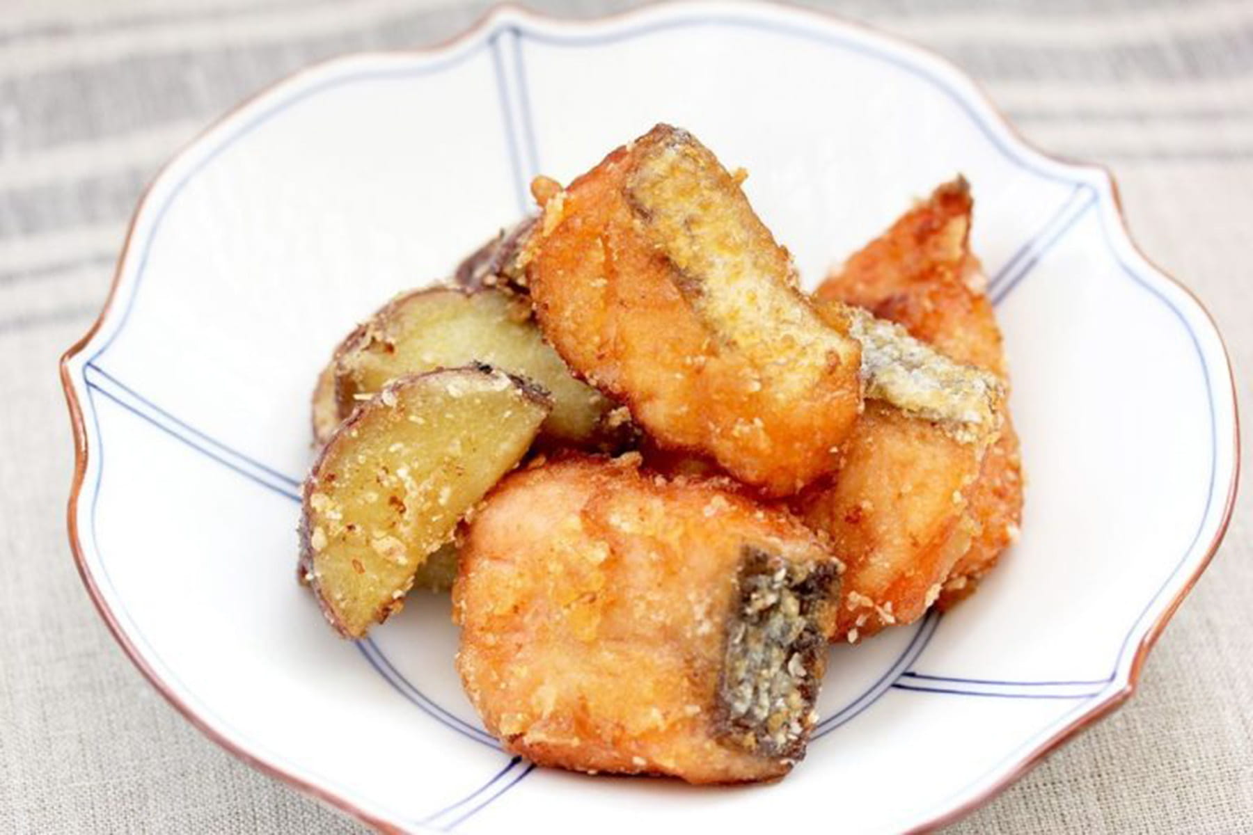 鮭とさつまいものから揚げ