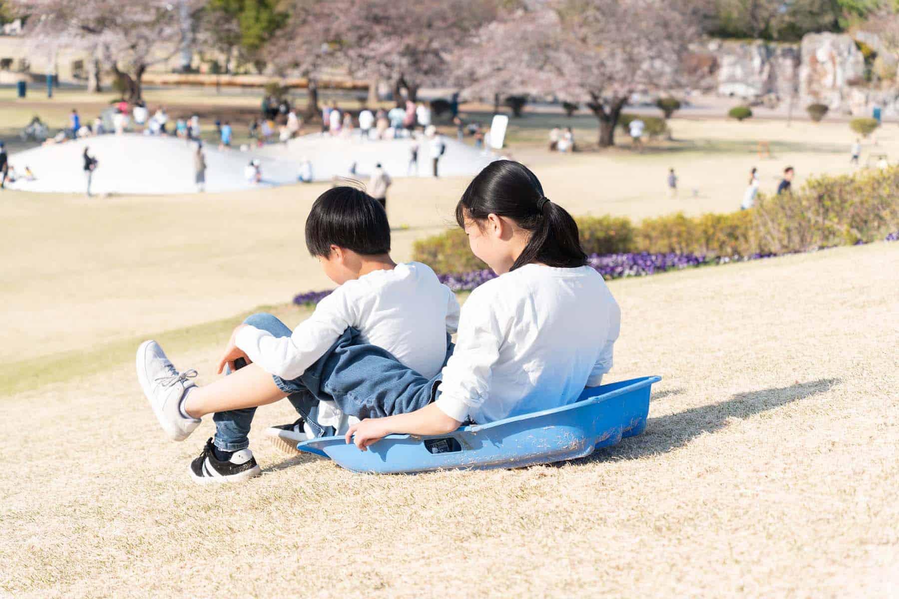 春休み中の子ども