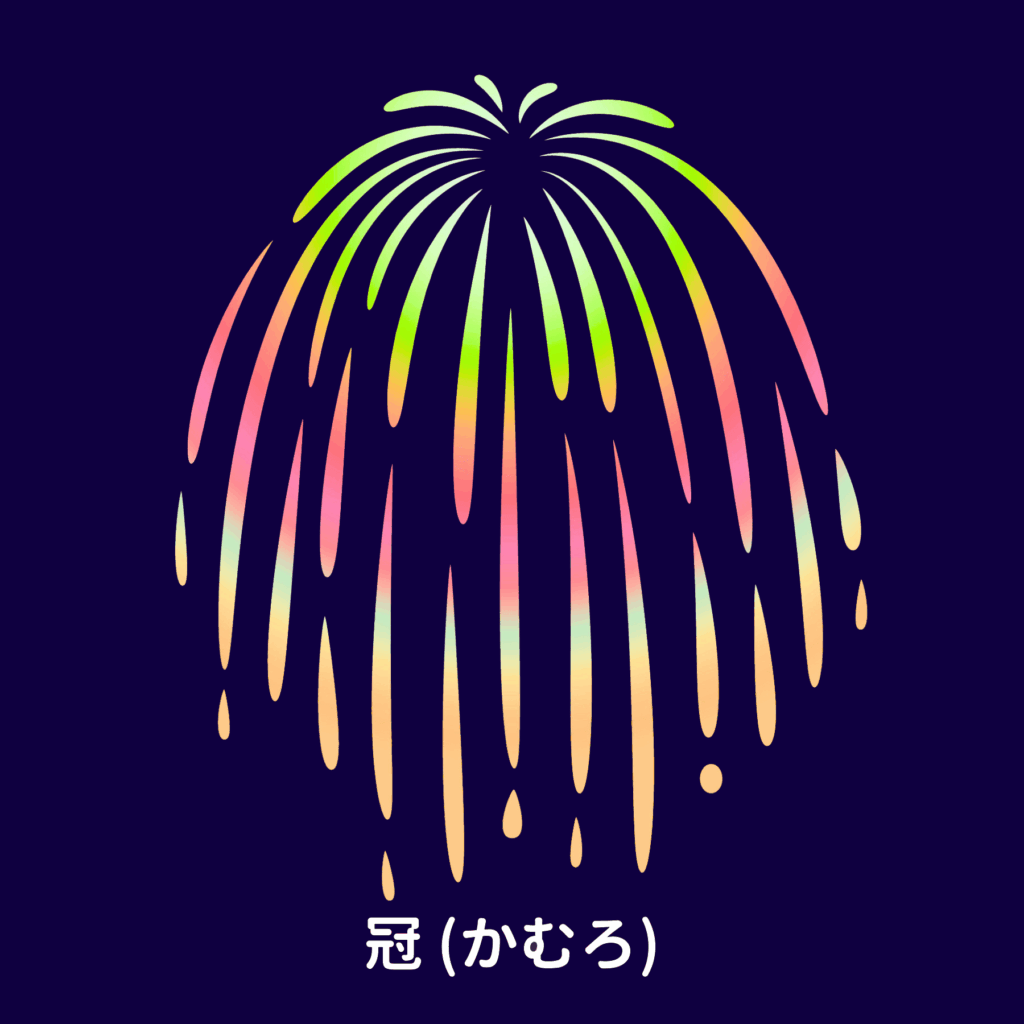 冠の打ち上げ花火